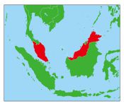 マレーシアの地図